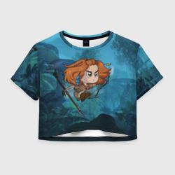 Женская футболка Crop-top 3D Horizon Forbidden West Aloy