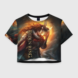 Женская футболка Crop-top 3D Elden Ring - Елден ринг валькирия