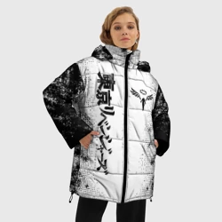 Женская зимняя куртка Oversize Токийские мстители Tokyo Revengers logo - фото 2