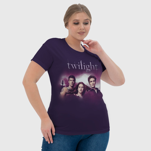 Женская футболка 3D Персонажи Twilight, цвет 3D печать - фото 6