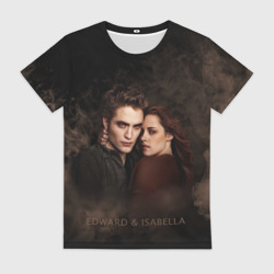 Женская футболка 3D Эдвард & Белла