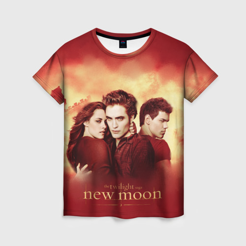 Женская футболка с принтом Новая луна, вид спереди №1