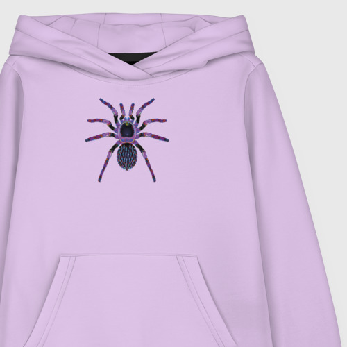 Детская толстовка хлопок Огромный психоделический паук, цвет лаванда - фото 3