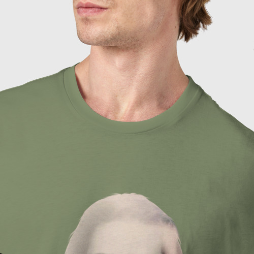 Мужская футболка хлопок Bella, цвет авокадо - фото 6