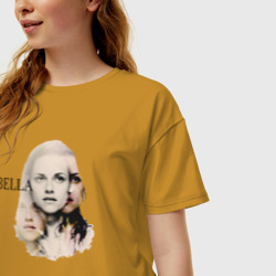 Женская футболка хлопок Oversize Bella - фото 2