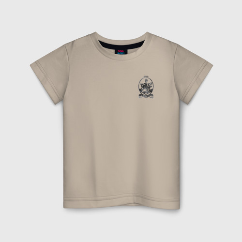 Детская футболка хлопок Герб Калленов, цвет миндальный