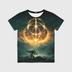 Детская футболка 3D Elden Ring - воин