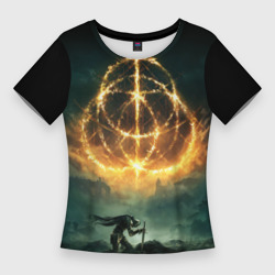 Женская футболка 3D Slim Elden Ring - воин