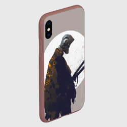 Чехол для iPhone XS Max матовый Скелет-самурай - фото 2