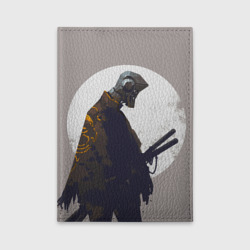 Обложка для автодокументов Скелет-самурай
