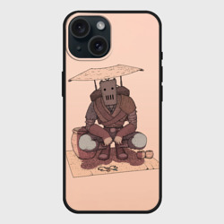 Чехол силиконовый для Apple iPhone 15 матовый Торговец Kenshi