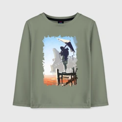 Детский лонгслив хлопок Warrior of desert