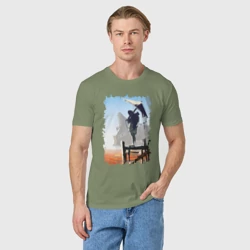 Мужская футболка хлопок Warrior of desert - фото 2