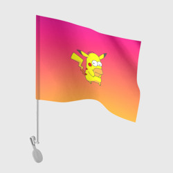 Флаг для автомобиля Пикачу - Гомер Фейс