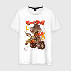 Волк на авто Rock and Rol – Мужская футболка хлопок с принтом купить со скидкой в -20%