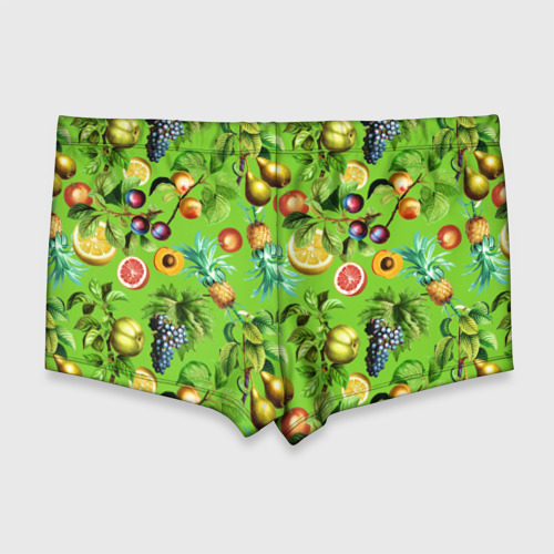 Мужские купальные плавки 3D Сочные фрукты паттерн, цвет 3D печать - фото 2