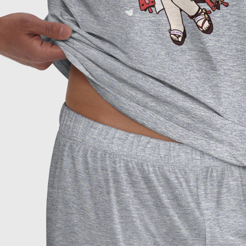 Мужская пижама хлопок с принтом Чиби лисичка Яэ Мико, фото #4