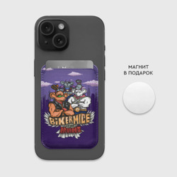 Картхолдер Magsafe магнитный Мыши-байкеры с Марса - рокеры - фото 2