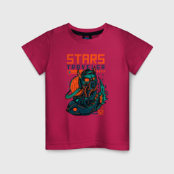 Детская футболка хлопок Звёздный путешественник демон