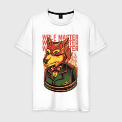 Волк хозяин – Мужская футболка хлопок с принтом купить со скидкой в -20%