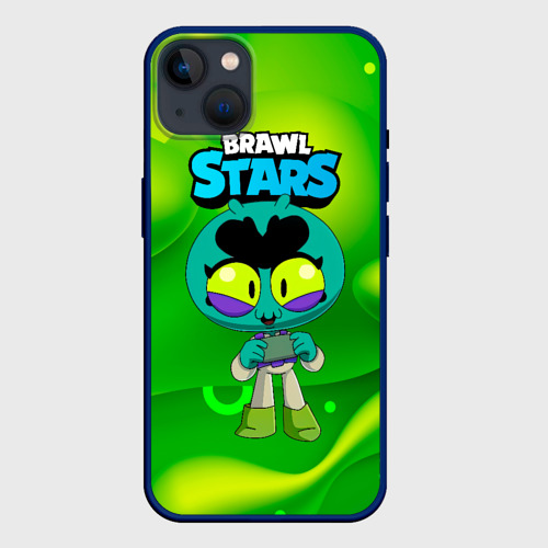 Чехол для iPhone 14 Plus с принтом Eve green   brawl    Stars, вид спереди #2