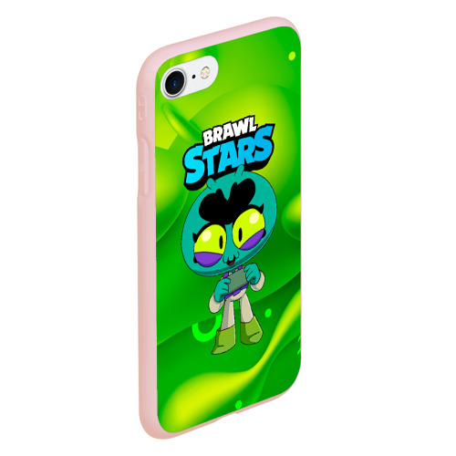 Чехол для iPhone 7/8 матовый с принтом Eve green   brawl    Stars, вид сбоку #3