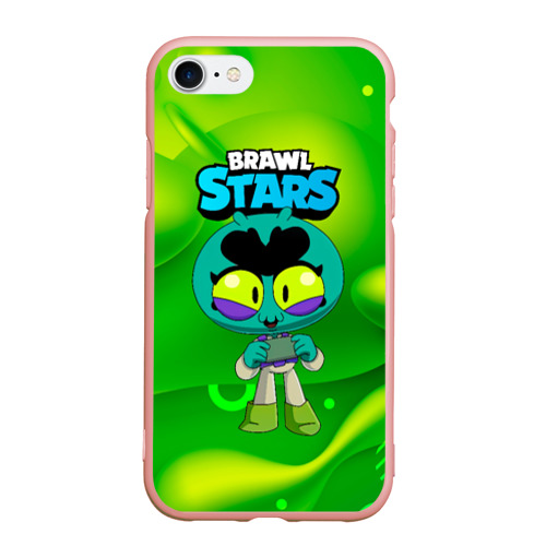 Чехол для iPhone 7/8 матовый с принтом Eve green   brawl    Stars, вид спереди #2