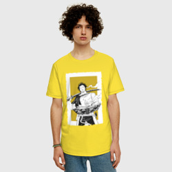 Мужская футболка хлопок Oversize Стильный Ями - фото 2