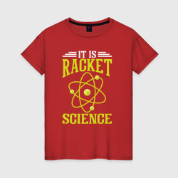 Женская футболка хлопок Ракетная наука
