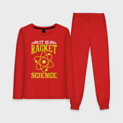Женская пижама с лонгсливом хлопок Ракетная наука