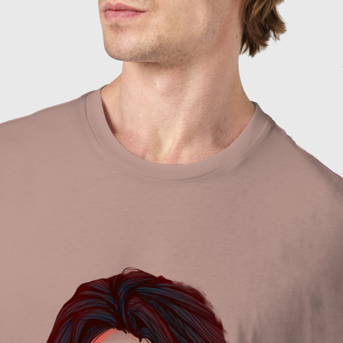 Мужская футболка хлопок с принтом Johnny cyberpunk   2077, фото #4