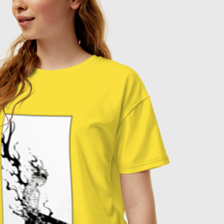 Женская футболка хлопок Oversize Опасный Аста - фото 2