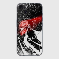 Чехол для iPhone 15 силиконовый с защитой камеры Bleach - Ичиго Блич