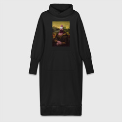 Платье удлиненное хлопок Патрик Губка Боб Мона Лиза
