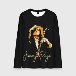 Мужской лонгслив 3D Led Zeppelin Лед Зеппелин Jimmy Page