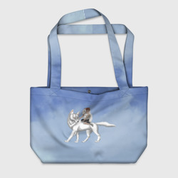 Пляжная сумка 3D Принцесса Мононоке и волк