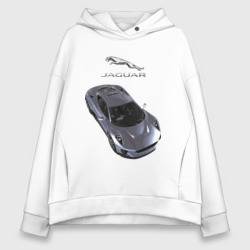 Женское худи Oversize хлопок Jaguar Motorsport