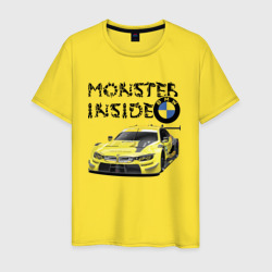 BMW M power monster inside – Мужская футболка хлопок с принтом купить со скидкой в -20%