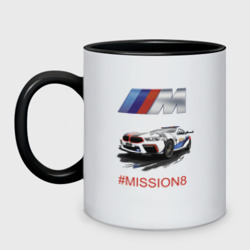 Кружка двухцветная BMW M Power Mission 8 Safety car