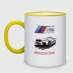 Кружка двухцветная BMW M Power Mission 8 Safety car