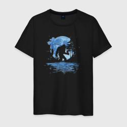 Бигфут после рыбалки – Мужская футболка хлопок с принтом купить со скидкой в -20%