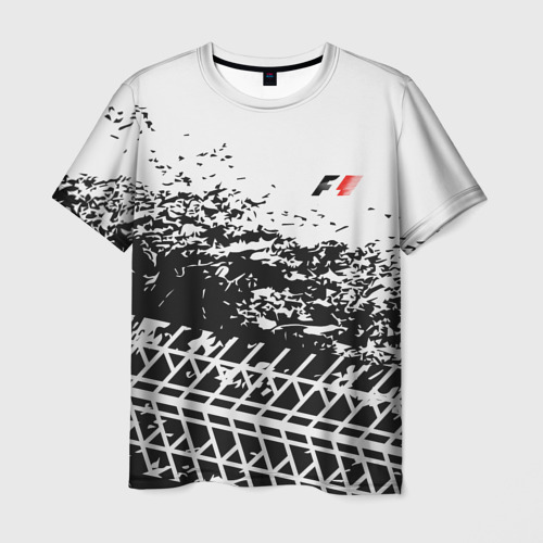 Мужская футболка с принтом F1 Формула 1 Mini Logo, вид спереди №1