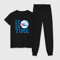 Женская пижама хлопок It Is Philadelphia 76ers Time Филадельфия Севенти Сиксерс