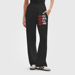 Женские брюки oversize без начеса хлопок Liverpool Youll never walk alone Ливерпуль - фото 2