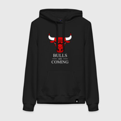 Женская толстовка хлопок Chicago Bulls are coming Чикаго Буллз