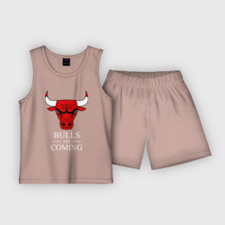 Детская пижама с шортами хлопок Chicago Bulls are coming Чикаго Буллз