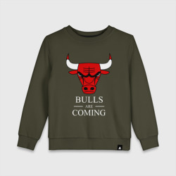 Детский свитшот хлопок Chicago Bulls are coming Чикаго Буллз