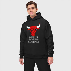 Мужской костюм oversize хлопок Chicago Bulls are coming Чикаго Буллз - фото 2