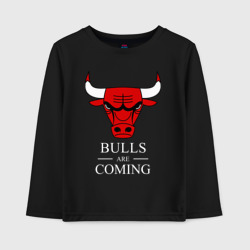 Детский лонгслив хлопок Chicago Bulls are coming Чикаго Буллз