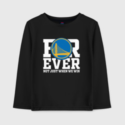 Детский лонгслив хлопок Golden State Warriors forever not just when We win